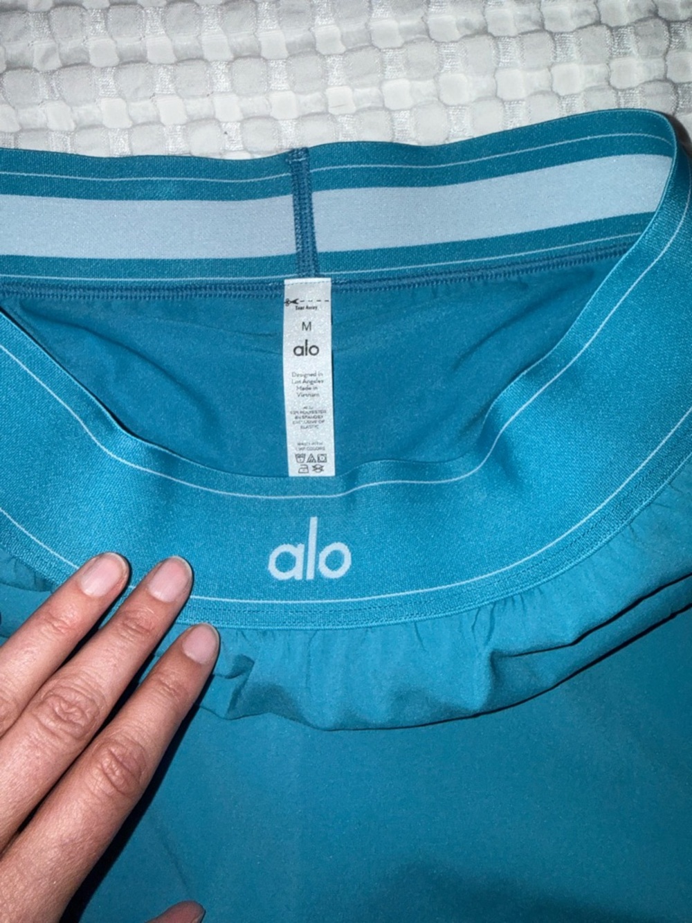 ALO Yoga Teal Blue Athletic Skort - Picture 3 of 5